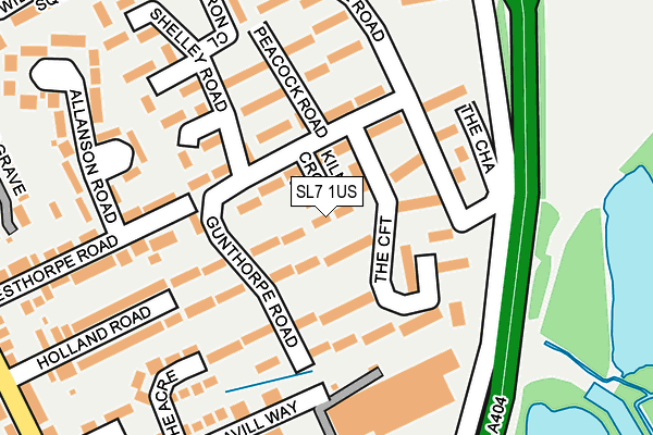 SL7 1US map - OS OpenMap – Local (Ordnance Survey)