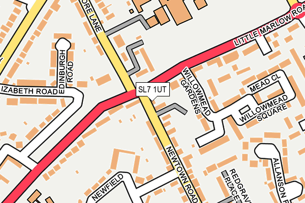 SL7 1UT map - OS OpenMap – Local (Ordnance Survey)