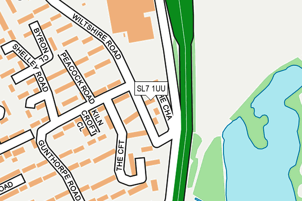 SL7 1UU map - OS OpenMap – Local (Ordnance Survey)