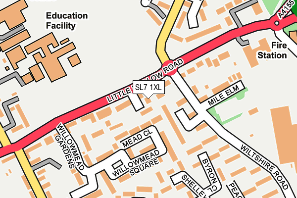 SL7 1XL map - OS OpenMap – Local (Ordnance Survey)