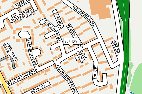 SL7 1XY map - OS OpenMap – Local (Ordnance Survey)