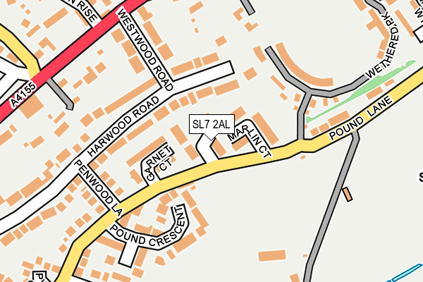 SL7 2AL map - OS OpenMap – Local (Ordnance Survey)