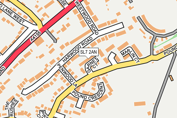 SL7 2AN map - OS OpenMap – Local (Ordnance Survey)