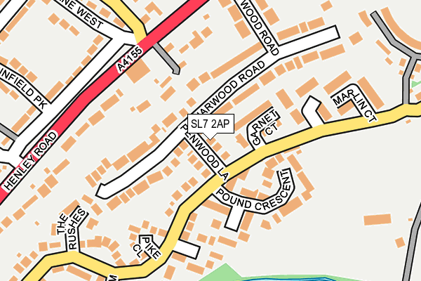SL7 2AP map - OS OpenMap – Local (Ordnance Survey)