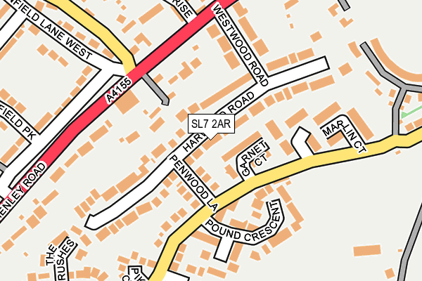 SL7 2AR map - OS OpenMap – Local (Ordnance Survey)