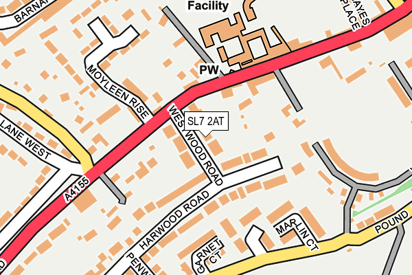 SL7 2AT map - OS OpenMap – Local (Ordnance Survey)