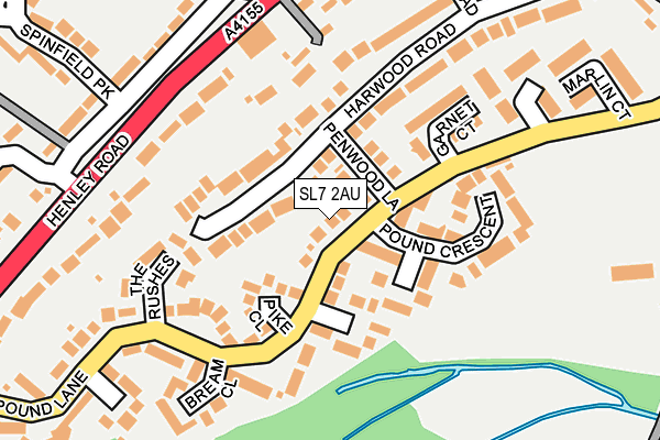 SL7 2AU map - OS OpenMap – Local (Ordnance Survey)
