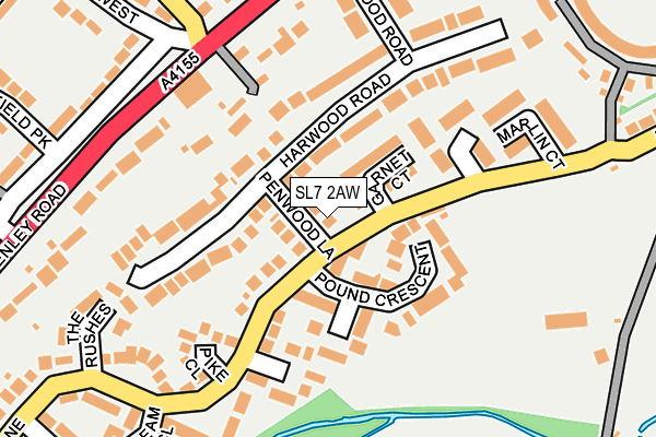 SL7 2AW map - OS OpenMap – Local (Ordnance Survey)