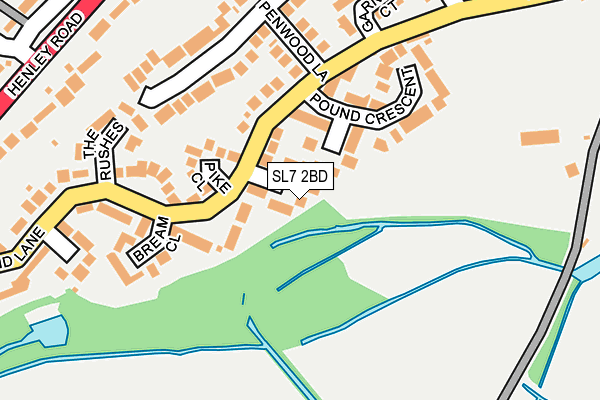 SL7 2BD map - OS OpenMap – Local (Ordnance Survey)