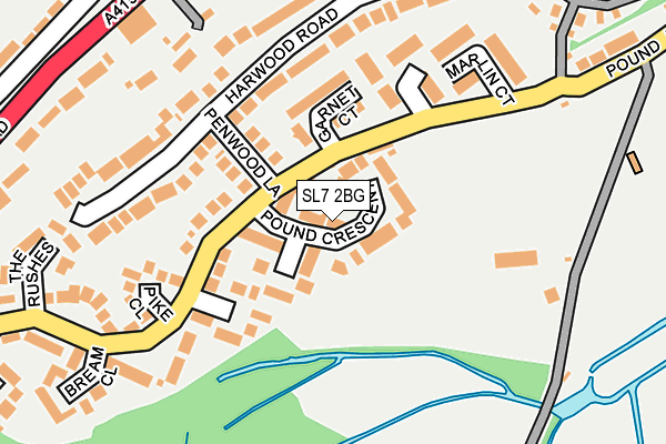 SL7 2BG map - OS OpenMap – Local (Ordnance Survey)