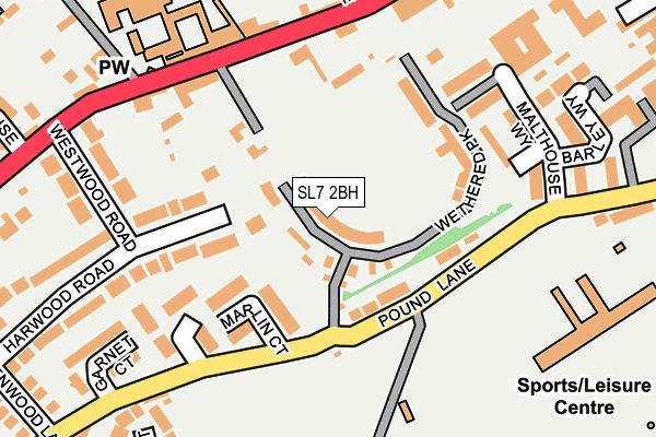 SL7 2BH map - OS OpenMap – Local (Ordnance Survey)