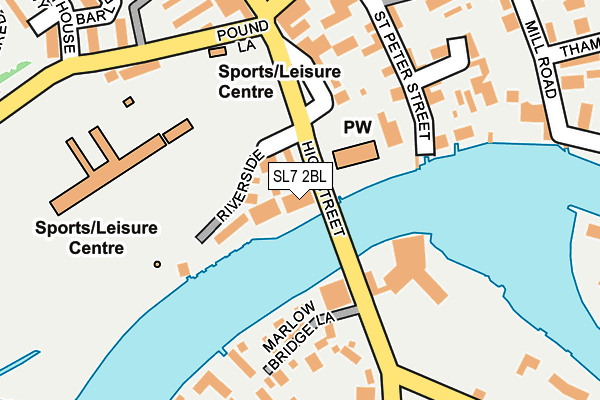 SL7 2BL map - OS OpenMap – Local (Ordnance Survey)