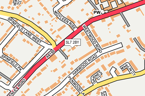 SL7 2BY map - OS OpenMap – Local (Ordnance Survey)