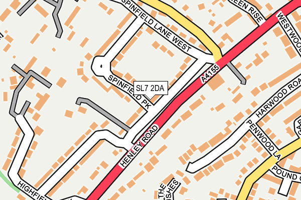 SL7 2DA map - OS OpenMap – Local (Ordnance Survey)