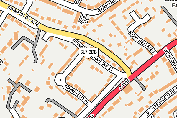 SL7 2DB map - OS OpenMap – Local (Ordnance Survey)