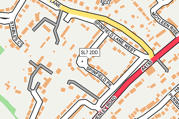 SL7 2DD map - OS OpenMap – Local (Ordnance Survey)