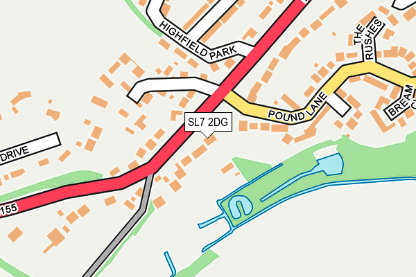 SL7 2DG map - OS OpenMap – Local (Ordnance Survey)