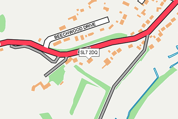 SL7 2DQ map - OS OpenMap – Local (Ordnance Survey)