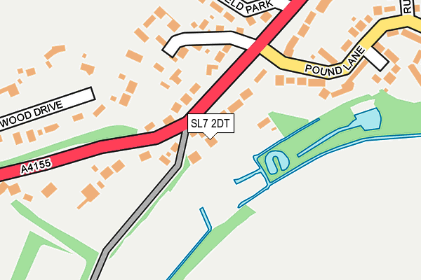 SL7 2DT map - OS OpenMap – Local (Ordnance Survey)