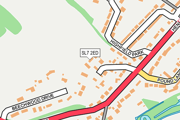 SL7 2ED map - OS OpenMap – Local (Ordnance Survey)