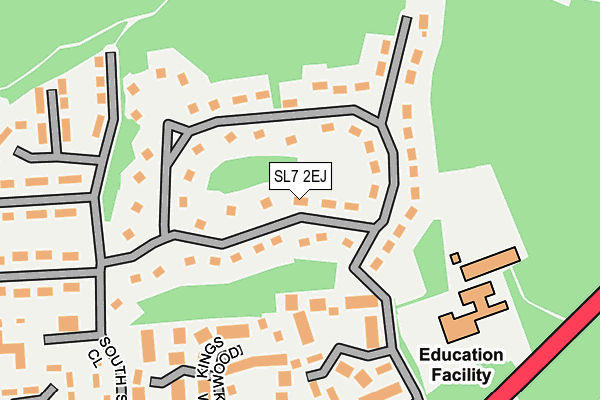 SL7 2EJ map - OS OpenMap – Local (Ordnance Survey)