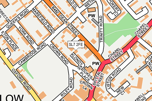 SL7 2FE map - OS OpenMap – Local (Ordnance Survey)