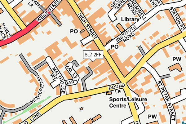 SL7 2FF map - OS OpenMap – Local (Ordnance Survey)