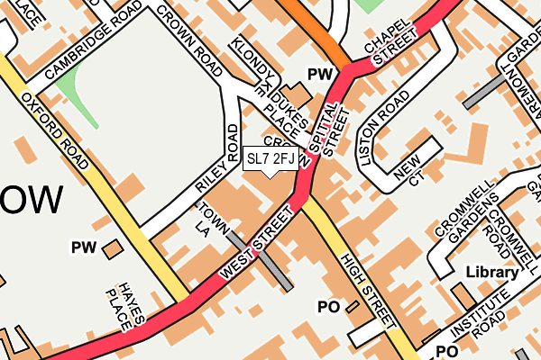 SL7 2FJ map - OS OpenMap – Local (Ordnance Survey)