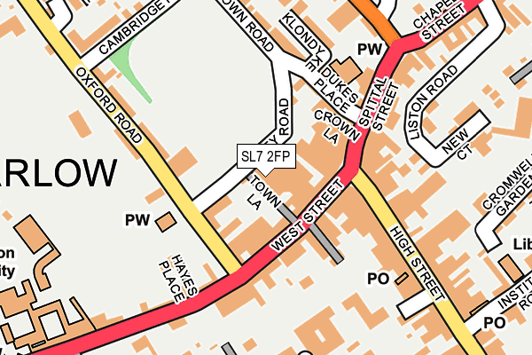 SL7 2FP map - OS OpenMap – Local (Ordnance Survey)