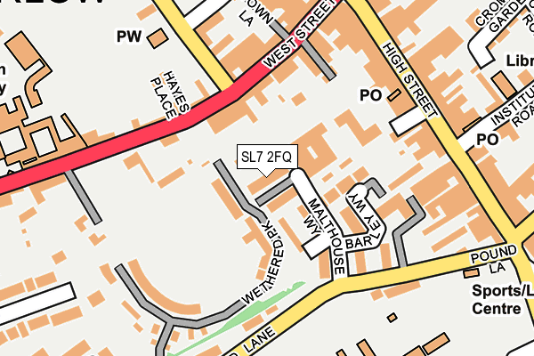 SL7 2FQ map - OS OpenMap – Local (Ordnance Survey)