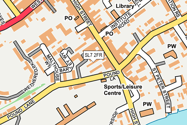 SL7 2FR map - OS OpenMap – Local (Ordnance Survey)