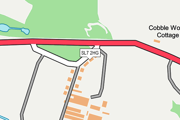 SL7 2HG map - OS OpenMap – Local (Ordnance Survey)
