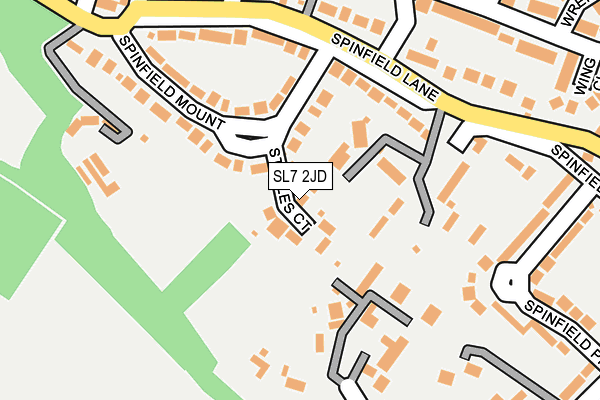 SL7 2JD map - OS OpenMap – Local (Ordnance Survey)
