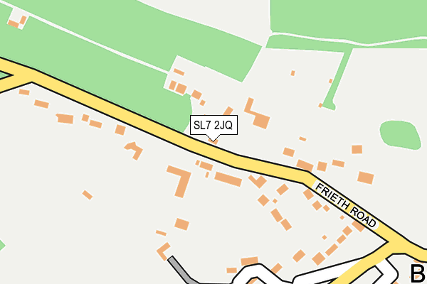 SL7 2JQ map - OS OpenMap – Local (Ordnance Survey)
