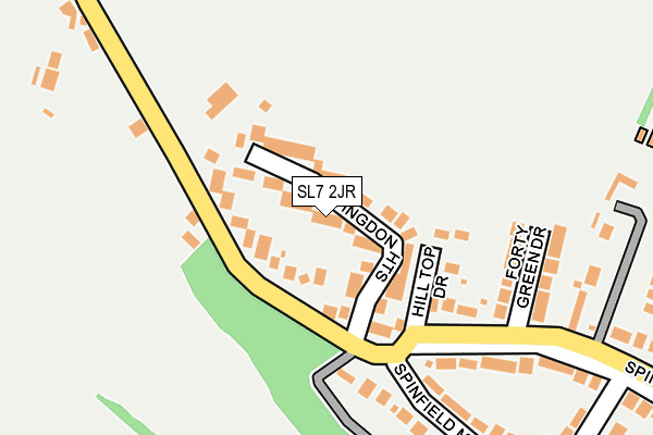SL7 2JR map - OS OpenMap – Local (Ordnance Survey)
