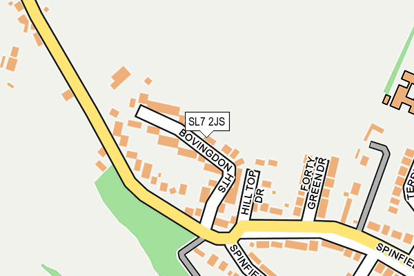 SL7 2JS map - OS OpenMap – Local (Ordnance Survey)
