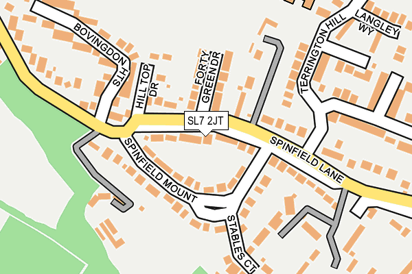 SL7 2JT map - OS OpenMap – Local (Ordnance Survey)