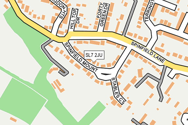 SL7 2JU map - OS OpenMap – Local (Ordnance Survey)