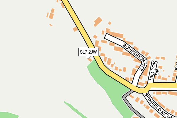 SL7 2JW map - OS OpenMap – Local (Ordnance Survey)