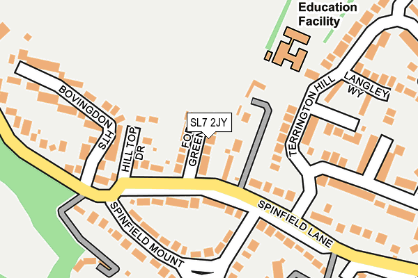 SL7 2JY map - OS OpenMap – Local (Ordnance Survey)