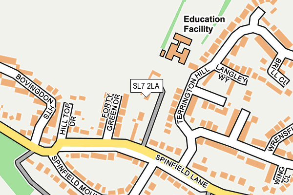 SL7 2LA map - OS OpenMap – Local (Ordnance Survey)