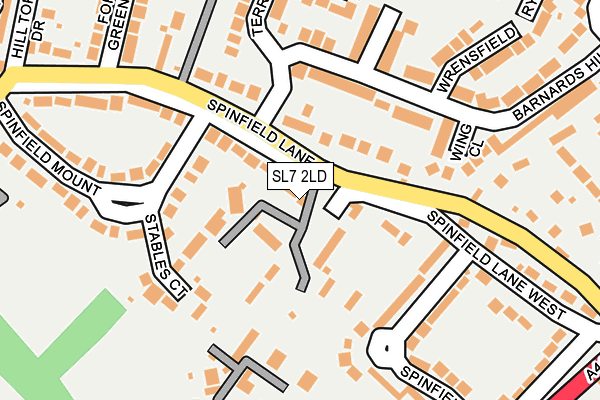SL7 2LD map - OS OpenMap – Local (Ordnance Survey)