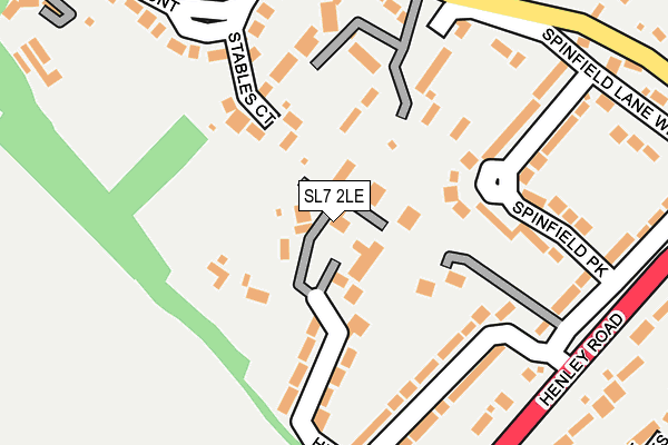 SL7 2LE map - OS OpenMap – Local (Ordnance Survey)