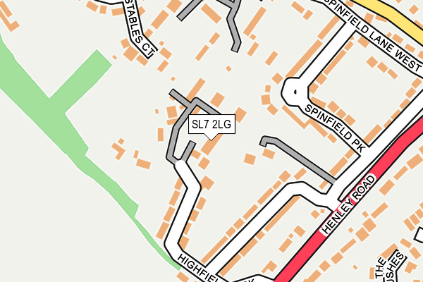 SL7 2LG map - OS OpenMap – Local (Ordnance Survey)