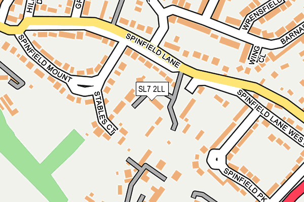 SL7 2LL map - OS OpenMap – Local (Ordnance Survey)