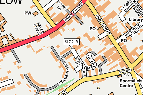 SL7 2LR map - OS OpenMap – Local (Ordnance Survey)