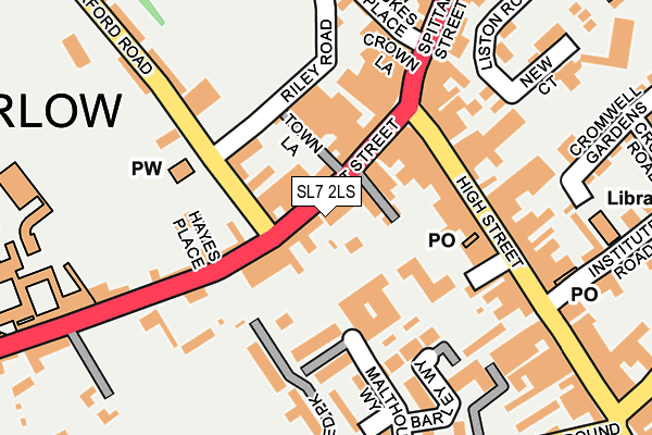 SL7 2LS map - OS OpenMap – Local (Ordnance Survey)