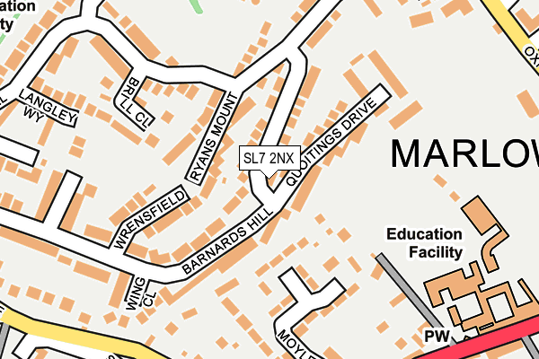 SL7 2NX map - OS OpenMap – Local (Ordnance Survey)