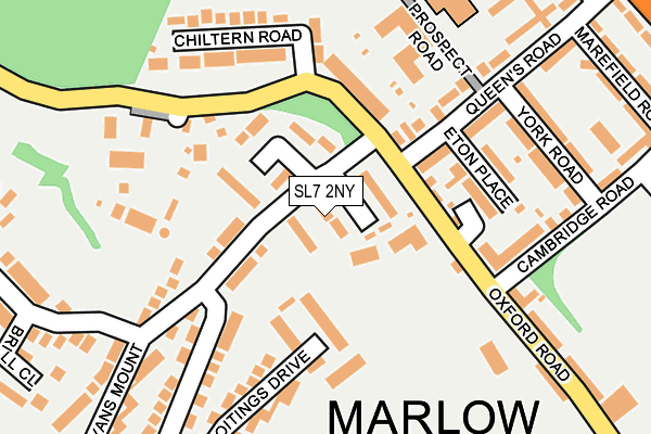 SL7 2NY map - OS OpenMap – Local (Ordnance Survey)