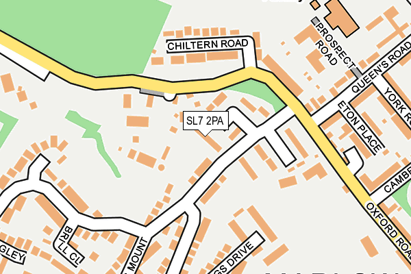 SL7 2PA map - OS OpenMap – Local (Ordnance Survey)